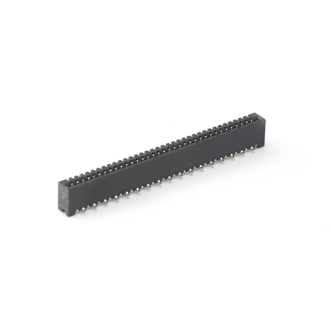 Pitch 1.00mm 180° C型 单排立贴 正脚 35Pin 黑色